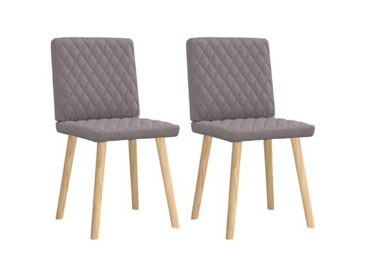 HKLGBVCR Essstühle, 2 Stück, Taupe, Stoff, Rahmen aus Metall und Holz 2 Stück, Taupe, weicher Polyesterstoff, dicker Schaumstoff, Rahmen aus Metall und Holz, Esszimmer, Wohnzimmer, Gästezimmer