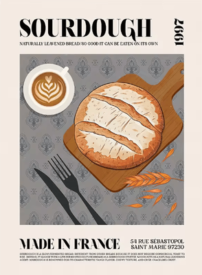 Inspire Picks Delicious Food Wall Art Canvas World Cuisine Kitchen Poster With Ravioli Ramen & Coffee 014 30x40cm No Frame