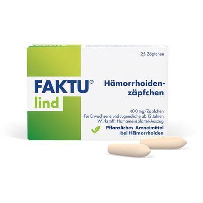 Faktu lind Hämorrhoidenzäpfchen 25 St Suppositorien
