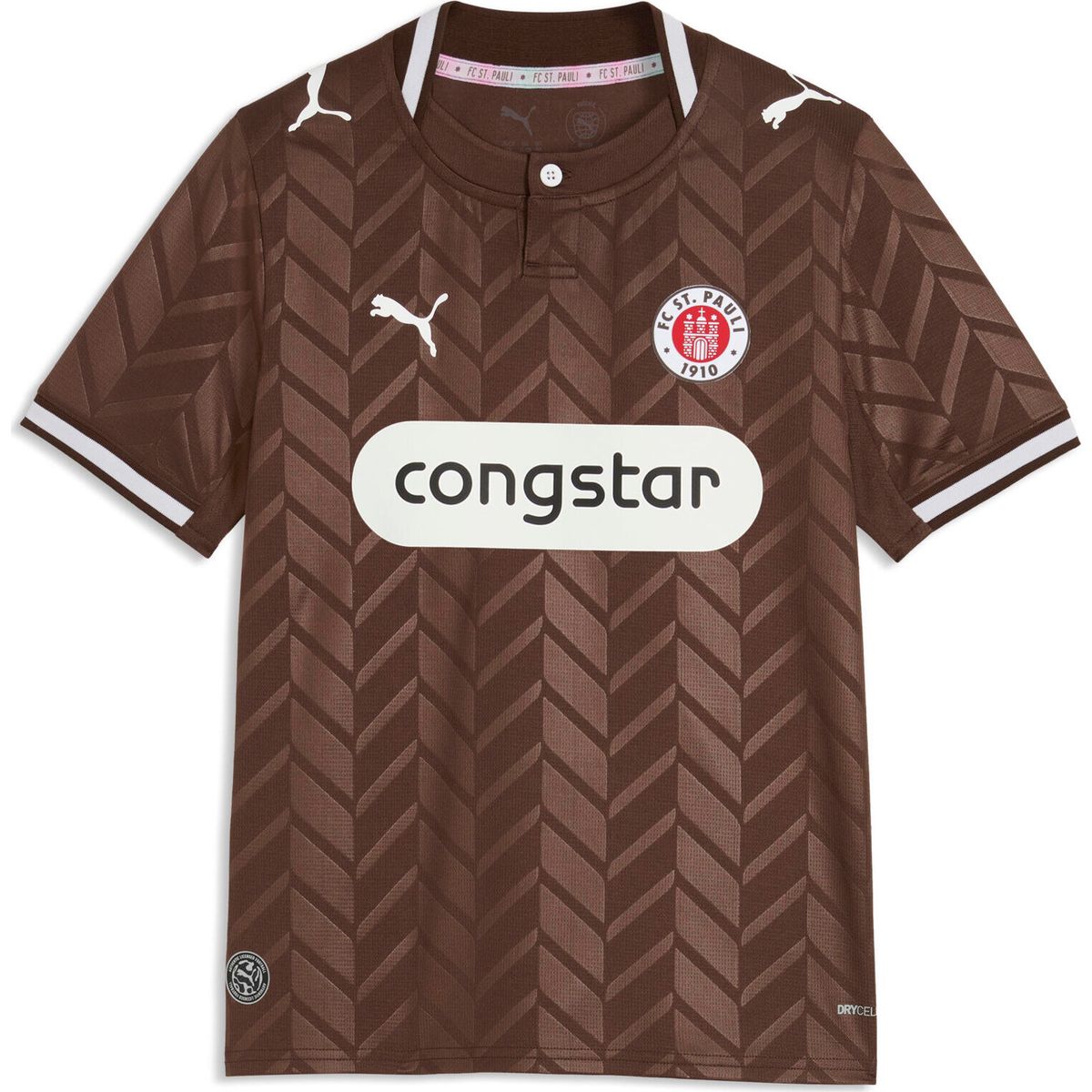 Puma Fcsp Home Jersey Replica Jr espresso brown-puma white (01) 116 785502-01-116