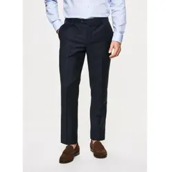 Hackett London für Herren. HM211330 Einfarbige Wollhose navy (36), Lässig, Party, Wolle, Klassisch, Marine