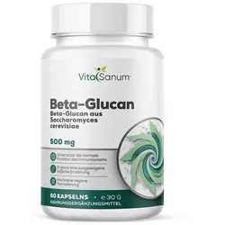 VitaSanum® – Beta-Glucan (aus Saccharomyces cerevisiae) – 500 mg – 1 Kapsel Tagesportion