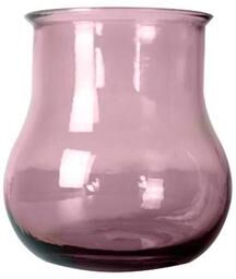 BIDK Home Blue Galua Recycled Glass Vase- A - Blue