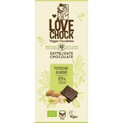 Lovechock Tafel Dattel Pistazie Mandel bio