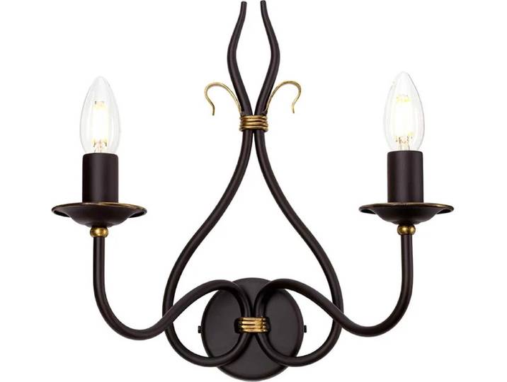 Elstead Lighting LED Wandlamp Windermere 2X E14 Max 60W Rust/Gold