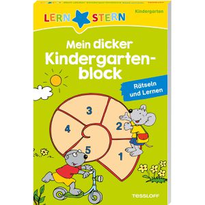 Tessloff Spielbuch LERNSTERN - Mein dicker Kindergartenblock, ab 4 Jahre, Beschäftigungsbuch