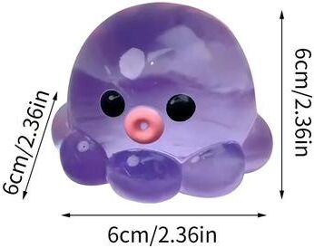 Uplift Picks Clear Octopus Squeeze Fidget Toy Sensory Stress Relief Pinch Toy purple