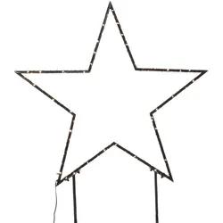 MARELIDA LED Gartenstecker Stern Leuchtstern Lichterstern H: 60cm Weihnachtsdeko f. Außen