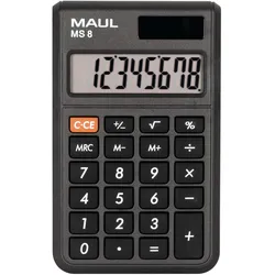 MAUL Taschenrechner MS 8 Solar Batterie 1-zeilig, 8 Ziffern