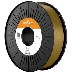 Bedrock 3D PLA-0032b075 PLA Bronze 2.85 mm 750 g Filament PLA 2.85 mm 750 g Bro (PLA, 750 g, 2.85 mm), Filament, Bronze