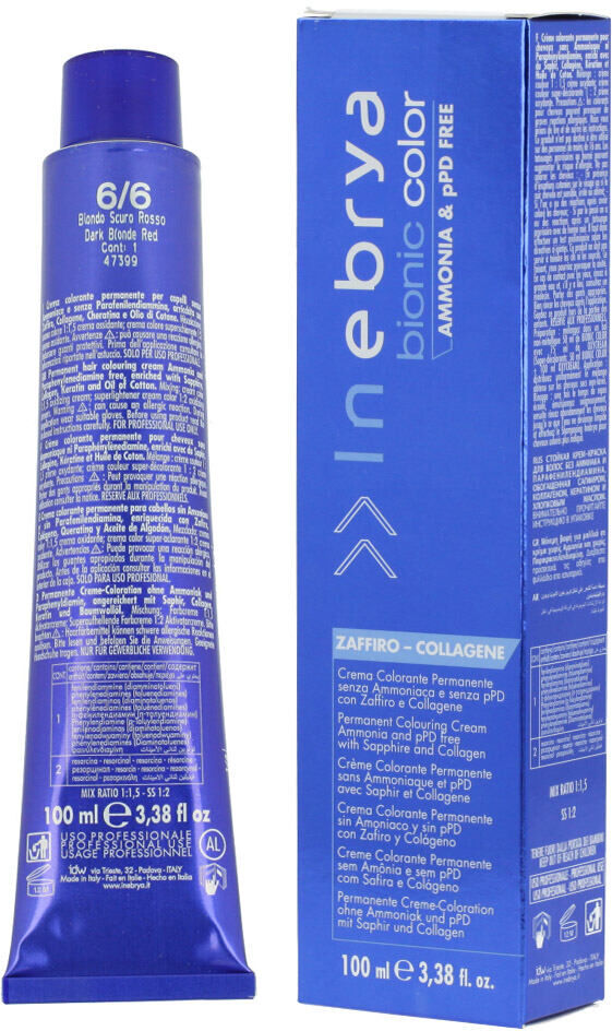 Inebrya Bionic Color Red 100 ml color 6/6 Dark Blonde Red