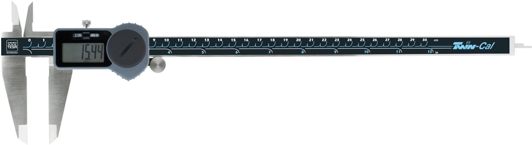 TESA Technology Universalmessschieber mit Antriebsrad, Vierkant-Messstab und Datenübertragung, 300 mm, 0,01 mm (00530096)