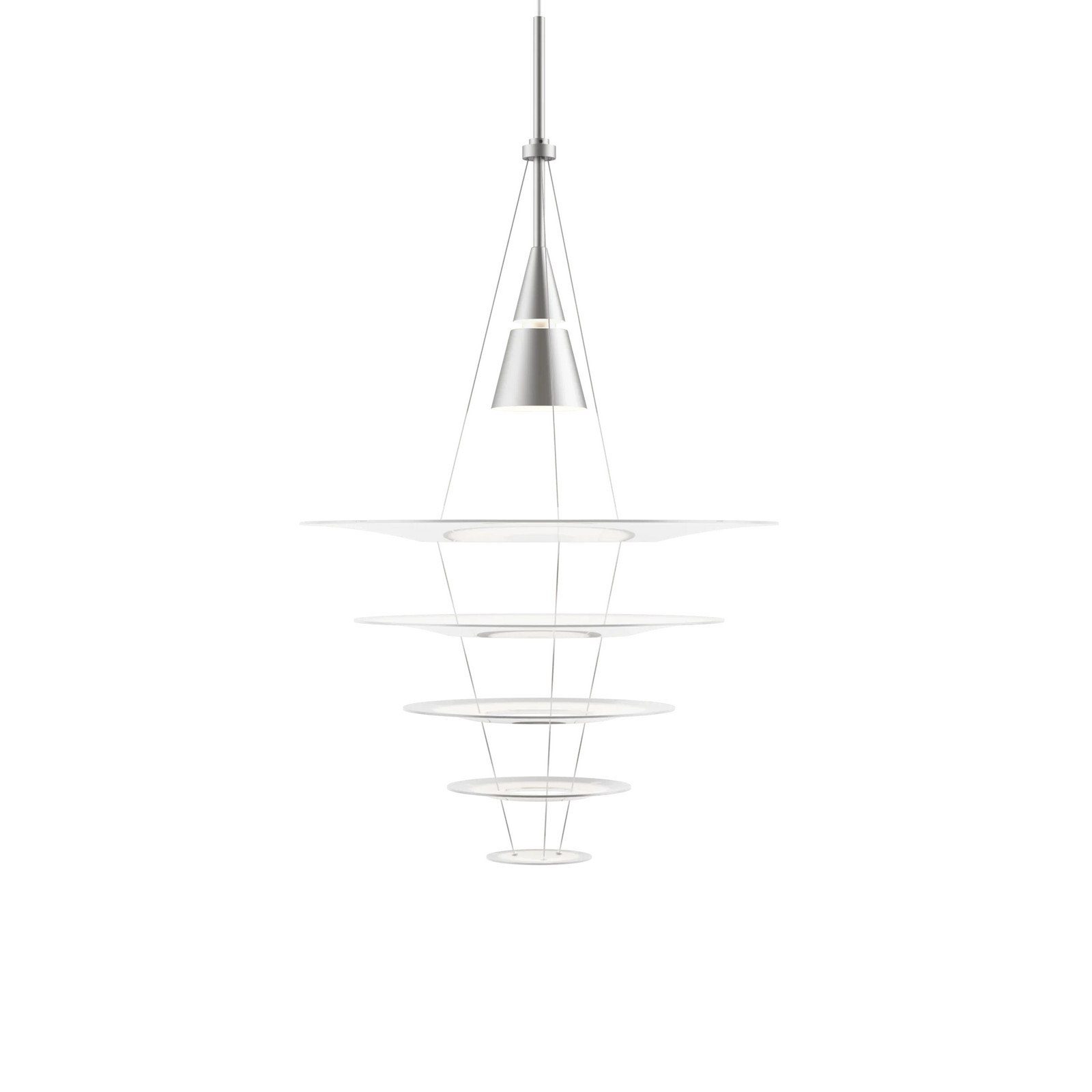Louis Poulsen Enigma 545 hanglamp - Zilver - Aluminium