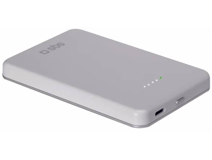 sbs Powerbank, 5000 mAh Power Bank – weiss