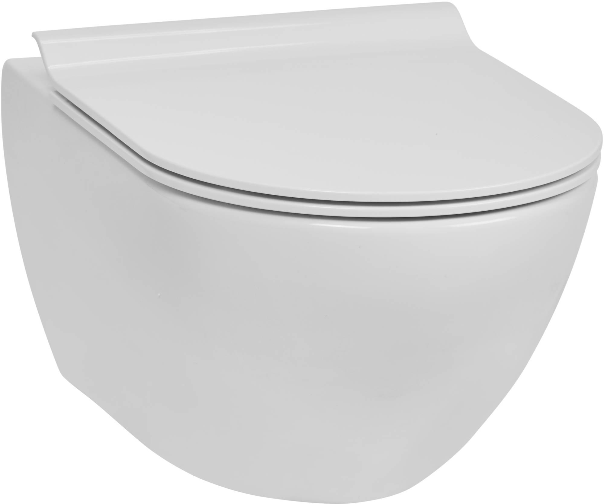 Ben Segno Wand-WC mit SlimSeat Nanobeschichtung WC-Sitz und Tornado-Spülung in