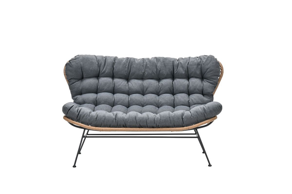 Garden Impressions Libelle 2-zits bank natural rotan/mystic grey