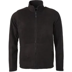 James & Nicholson Fleece Jacke, black, 3XL