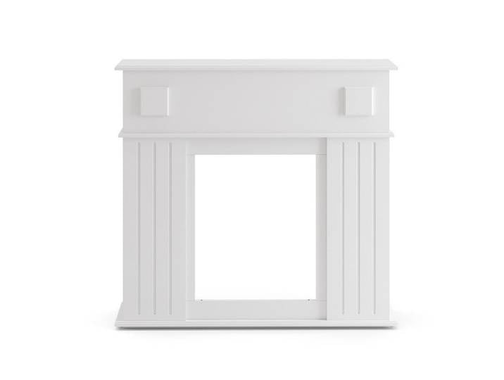 Vicco Kaminumrandung Weiß 109 x 100 cm, Holzwerkstoff, Rechteckig, 109x100x26 cm, Kleinmöbel, Kamine & Zubehör