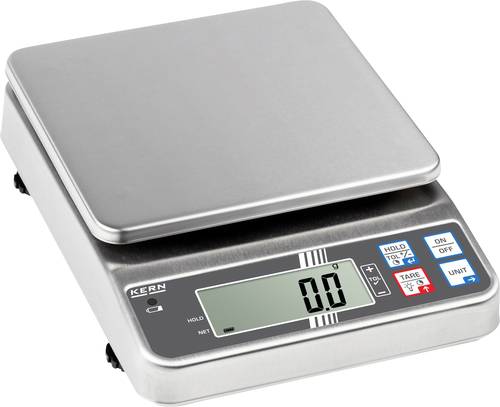 Kern Tischwaage FOB 3K1 Wägebereich (max.) 3kg Ablesbarkeit 1g über Steckernetzteil Silber