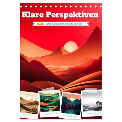Klare Perspektiven (Tischkalender 2026 DIN A5 hoch), CALVENDO Monatskalender
