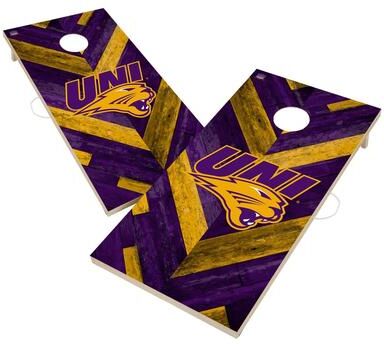 Skip's Garage Northern Iowa Panthers Cornhole Board Set