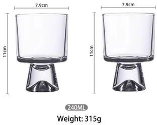 Inspired Finds 8.1oz Mini Long Stem Glass Cup For Red Wine Desserts And Cold Drinks 2pcs
