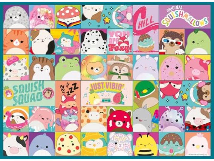 Ravensburger Spieleverlag Ravensburger kinderpuzzel 13391 - veel kleurrijke squishmallows - 100 stukjes squishmallows puzzel voor kinderen vanaf 6 jaar