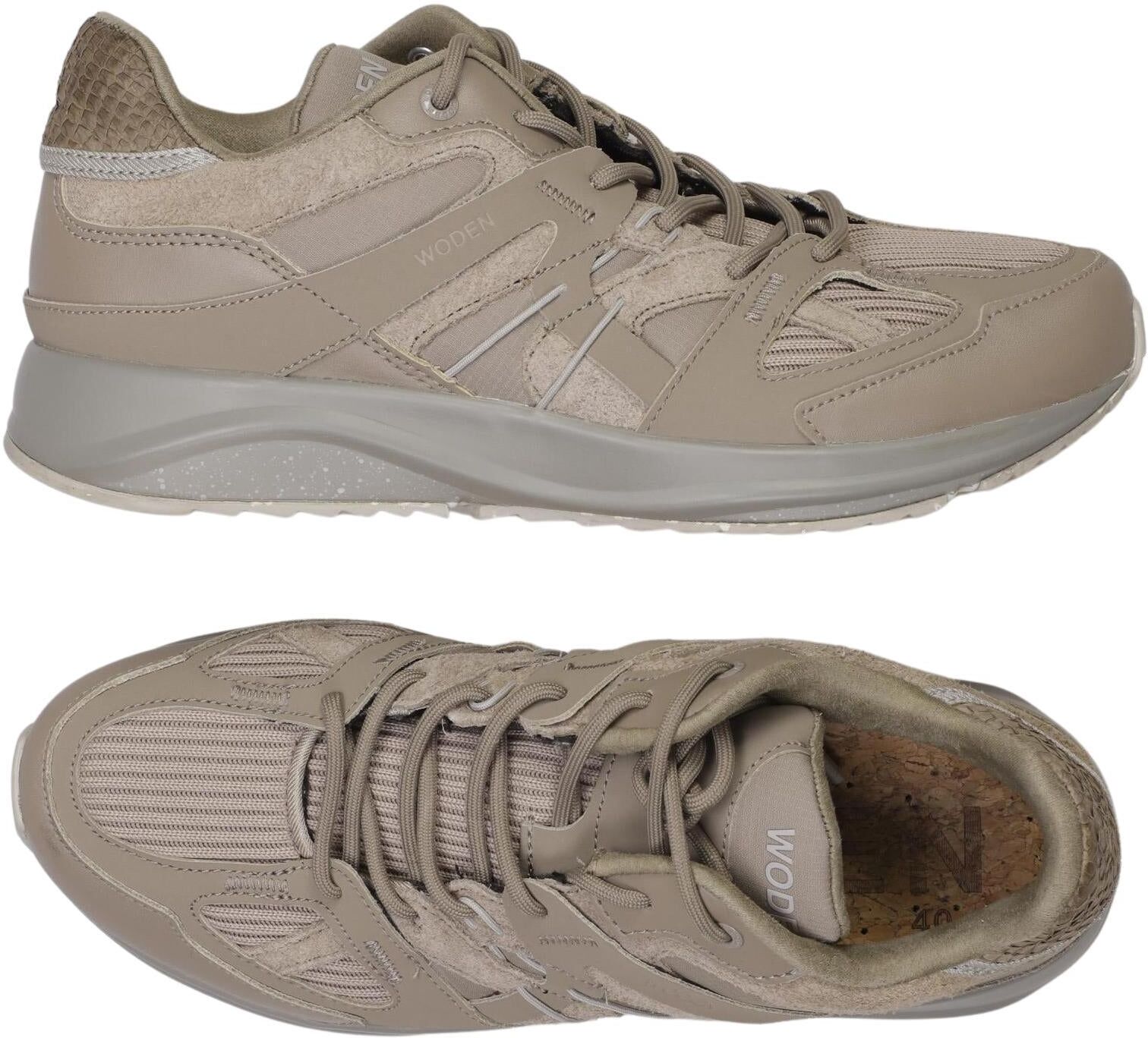 Woden Damen Sneaker, Beige, Gr. EU 40, kein / Etikett - Second Hand