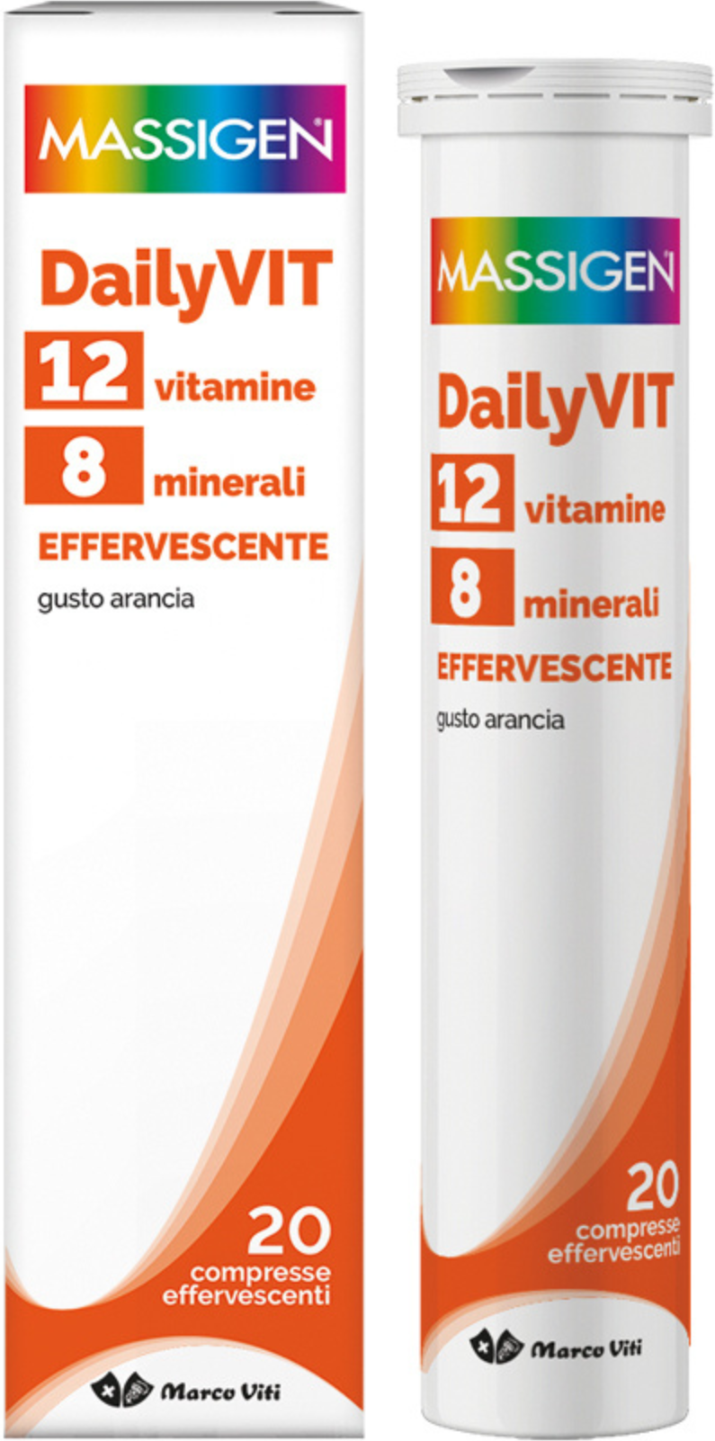 MASSIGEN Dailyvit Effervescente  20 Compresse Effervescenti 