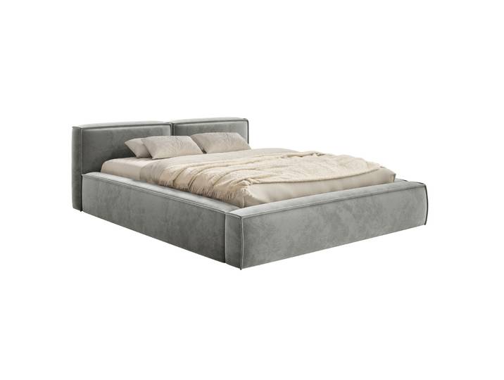 Polsterbett 180x200 cm Tilves Slim Low mit Stauraum,