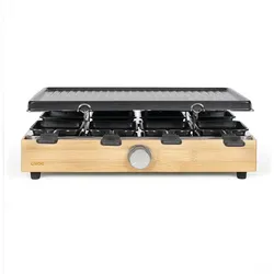 Livoo Raclette partygrill 8 personen, Racletteofen, Schwarz