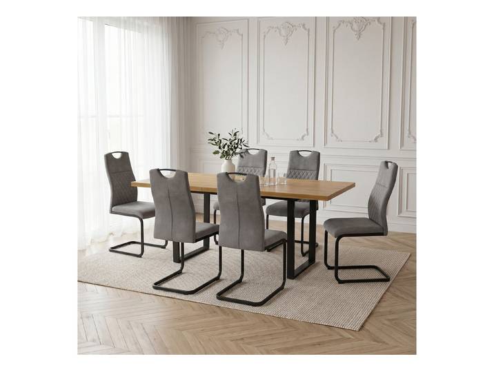 Jiexi Esstisch Esstisch, Ausziehbarer Tisch (130–170 cm), Tischplatte aus MDF