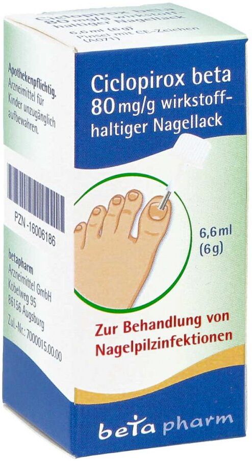 Ciclopirox Beta 80 mg/g wirkstoffhaltiger Nagellack