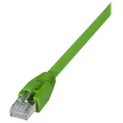 Exertis Connect Industrie-Patchkabel Cat. 6A, S/FTP (PiMF), ölbeständig, hochabriebfest, grün, 1,0 m