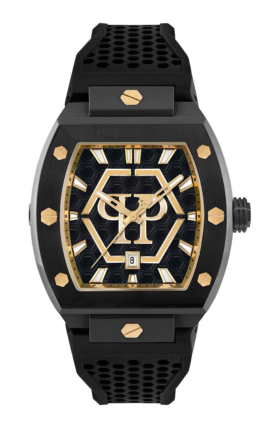 Philipp Plein The Hexagon Phantom Schwarz Herren Armbanduhr PWPUA0224