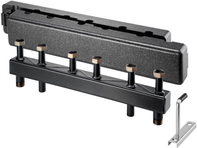 Poutre de distribution Oventrop Regumat DN20 pour 3 circuits de chauffage, en acier (1351483)