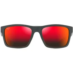 Maui Jim THE FLATS _ Dunkelgrau mit Ziegelrot (RM897-04)