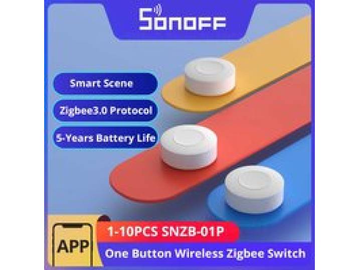 SONOFF SNZB-01P Smart Zigbee draadloze schakelaar 1-10PCS Smart Scene via eWeLink tweewegbediening met TX Ultimate NSPanel Pro Switch