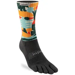 Injinji Unisex Trail Midweight Crew Artist Designed bunt
