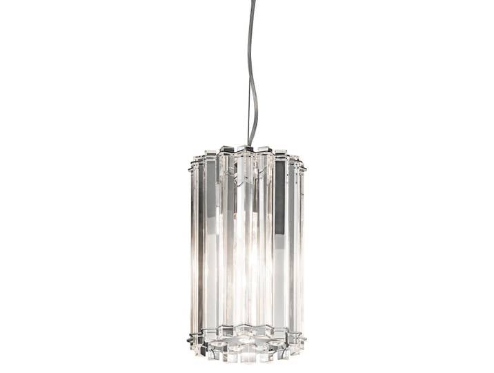 Suspension en cristal finition chrome poli