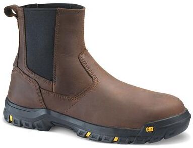 Caterpillar Wheelbase Steel Toe - Mens 8.5 Brown Boot Medium