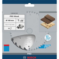 PRO Wood cordless Kreissägeblatt, Ø 140mm, 24Z Bohrung 12,7mm, für Akku-Handkreissägen
