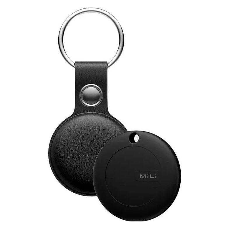 Mili 1x lokalizator MiTag DUO czarny + etui na Android i iOS (Apple Find My, Google Find Hub) (MILI MITAG DUO B+B 1)