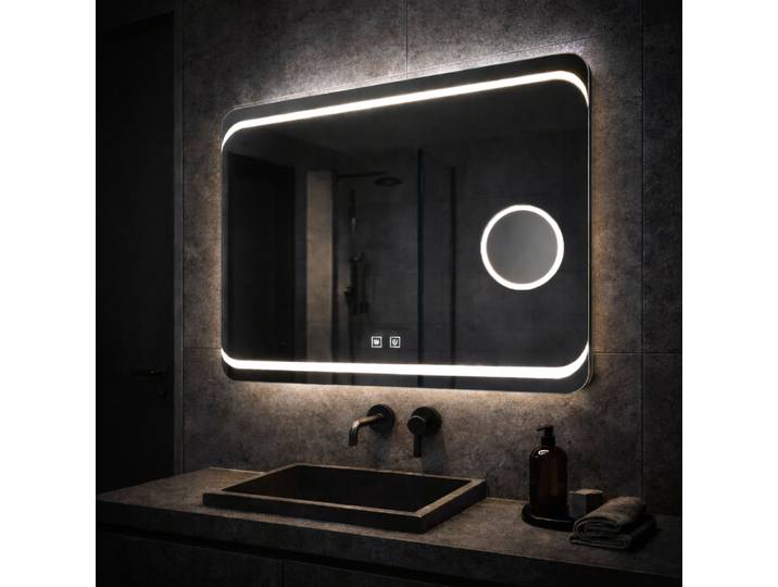 Miroir Led Rectangulaire 80x60cm Stella Touch Systeme Desembuage