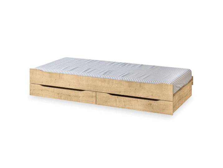 Ausziehbett Studio Mocha 90x200cm mit Schubladen