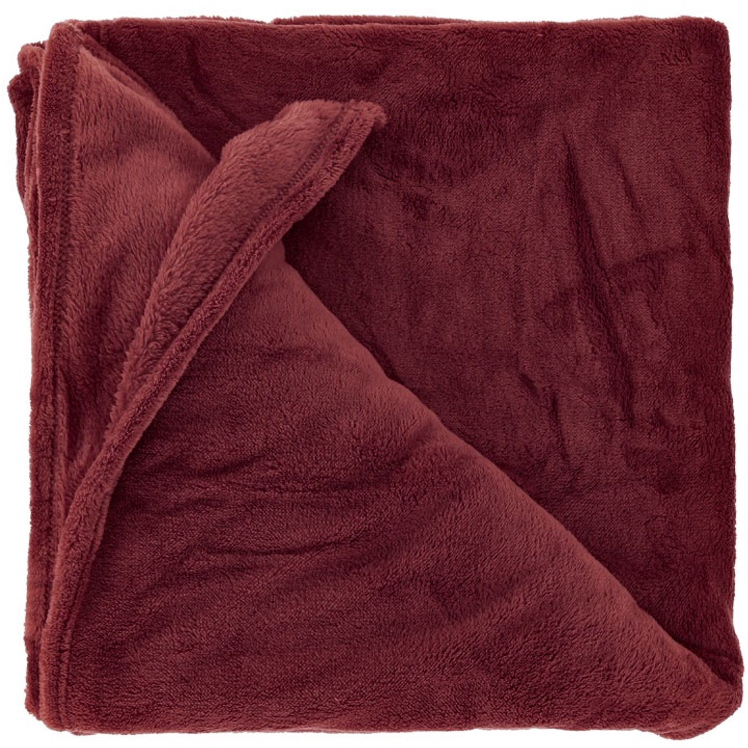 Unique Living Plaid Justin Burgundy 150 x 200 cm