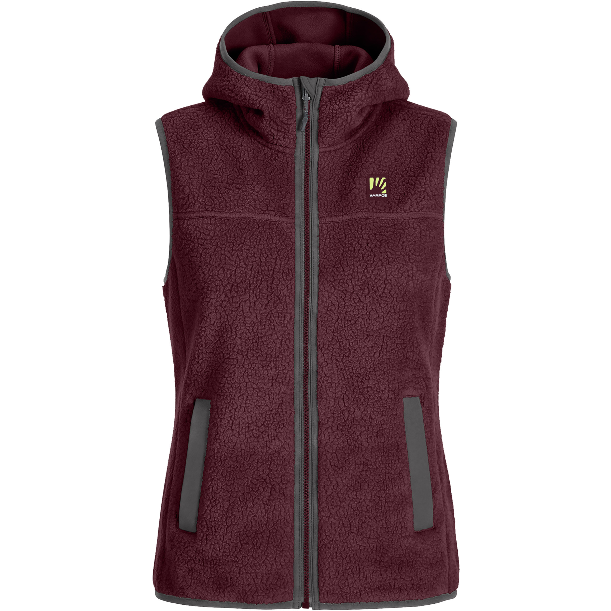 Karpos Moiazza Retro Weste Damen Fleecewesten grau Größe M Trekking Elastisch