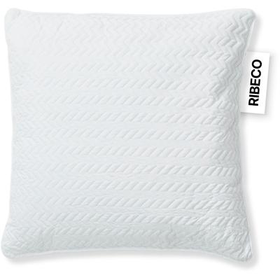 Nackenstützkissen RIBECO "Luca Kissen 40x80 & 80x80 cm, 18 cm Höhe", weiß, B:80cm H:18cm L:80cm, Bezug: 100% Polyester. Kissenbezug: 100% Polyester. Steppfüllung: 100% Polyester, Kopfkissen, mit kleinen Taschenfedern & mit über 1700 positiven...