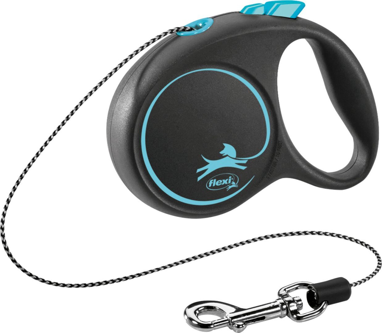 TRIXIE flexi BLACK DESIGN, Seil, XS: 3 m, blau