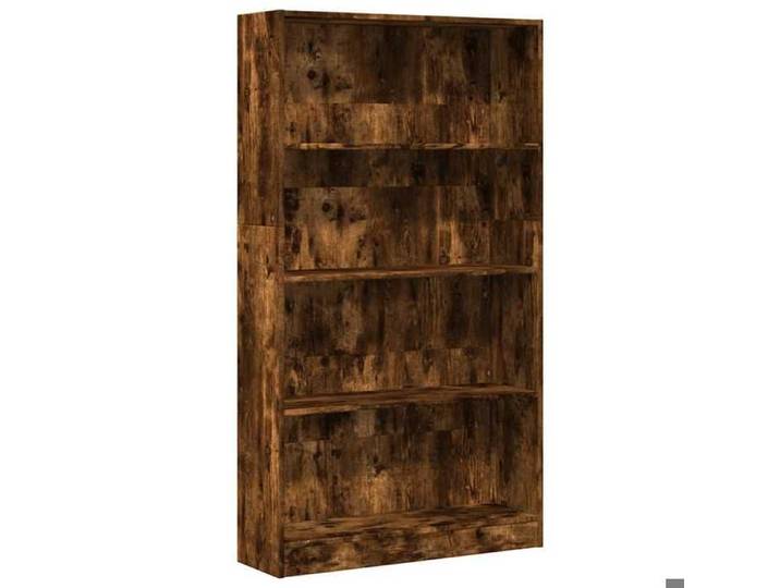 Meuble de livres - BEST-HOME - Bibliothèque - Chêne fumé - 80x24x143cm - Bois d'ingénierie 3_3312374